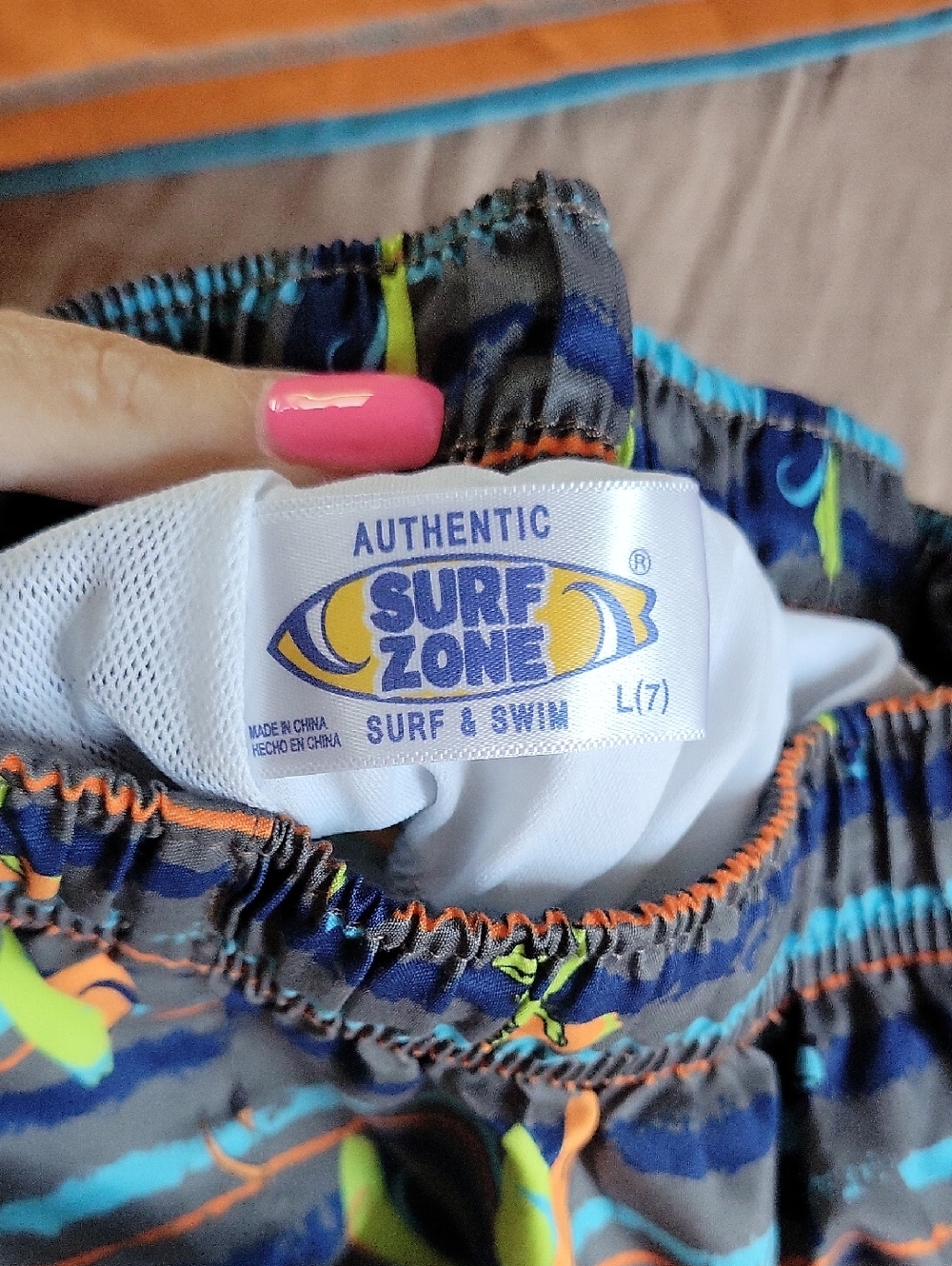 Blue & Orange Surf Raptor Rash Guard Swim Set - Picture 5 of 7
